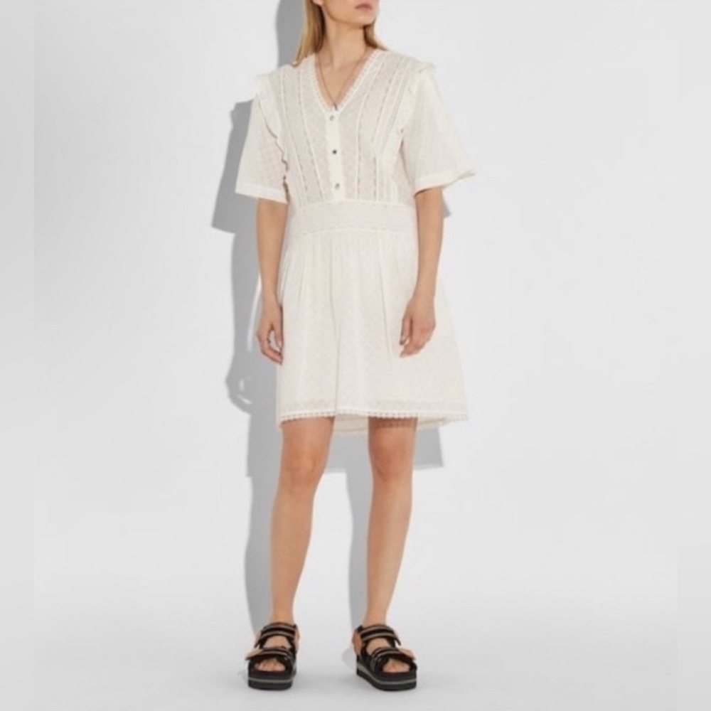 COACH | NWOT Broderie Anglaise Lace Dress